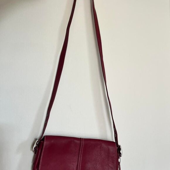 RARE Vintage Coach 2004 Legacy Leather Mini Bag Red Y2K - Picture 6 of 10